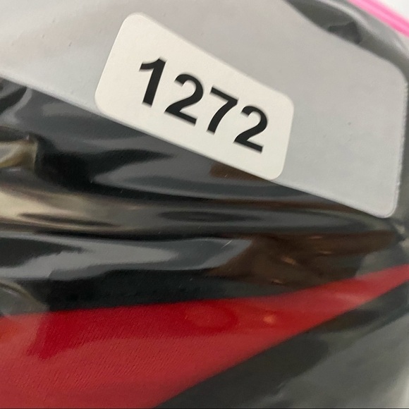 Holloway black & red 1/4 zip pullover athletic LS top, L - Picture 9 of 10